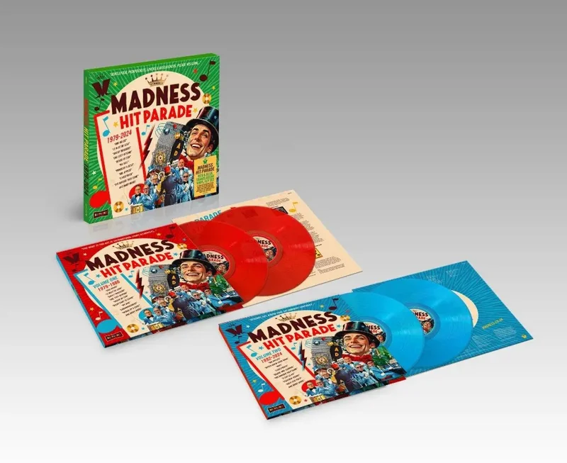 Madness Hit Parade 1979-2024 - Red & Blue Translucent Vinyl - Green Slipcase Box - Sealed UK 4-LP vinyl set