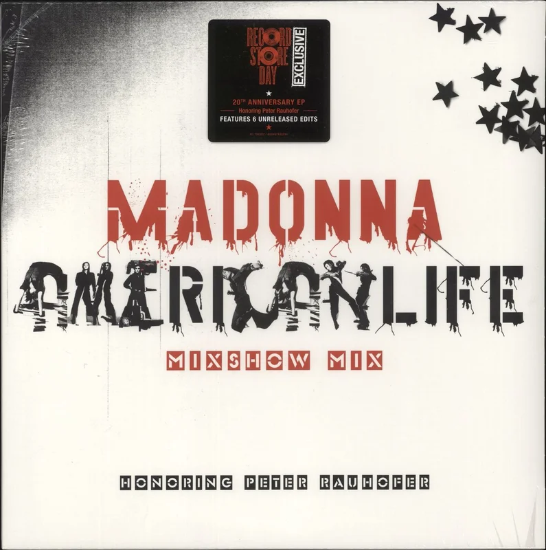 Madonna American Life Mix Show Mix - RSD23 - Stickered Shrink UK 12" vinyl
