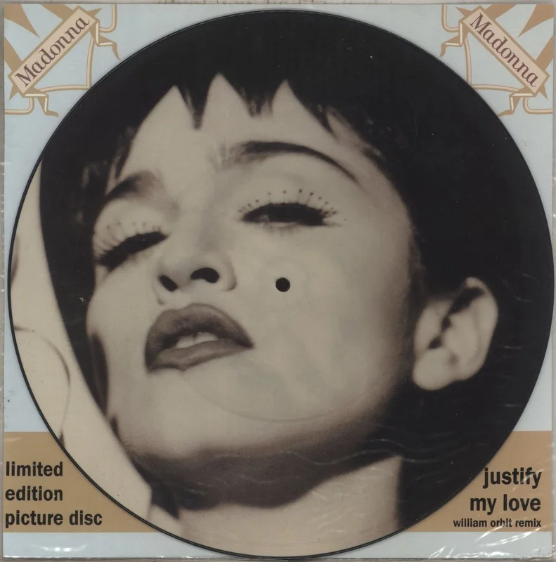 Madonna Justify My Love + Insert - EX UK 12" picture disc