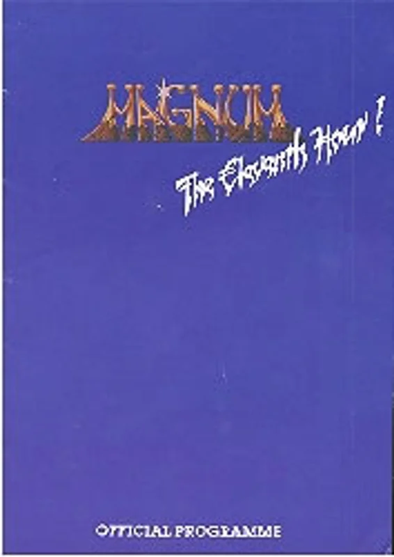 Magnum The Eleventh Hour - Tour Program UK Tour programme