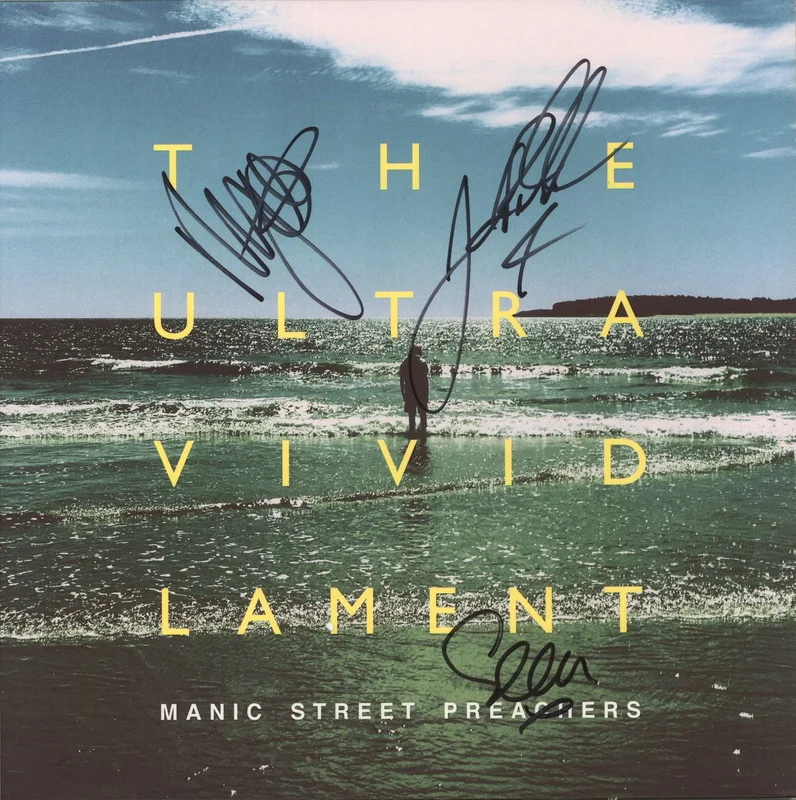 Manic Street Preachers The Ultra Vivid Lament - 180gm Yellow Vinyl - Autographed UK Vinyl LP