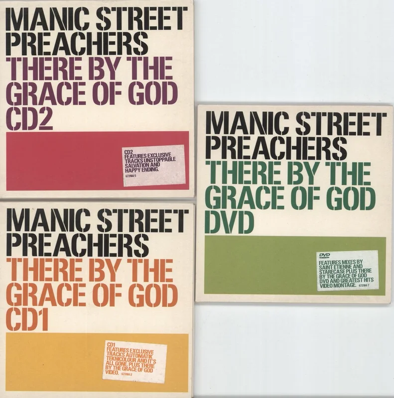 Manic Street Preachers There By The Grace Of God UK 3-disc CD/DVD Set
