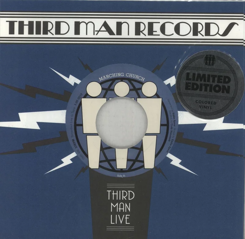 Marching Church Live At Third Man - Blue Vinyl US 7" vinyl
