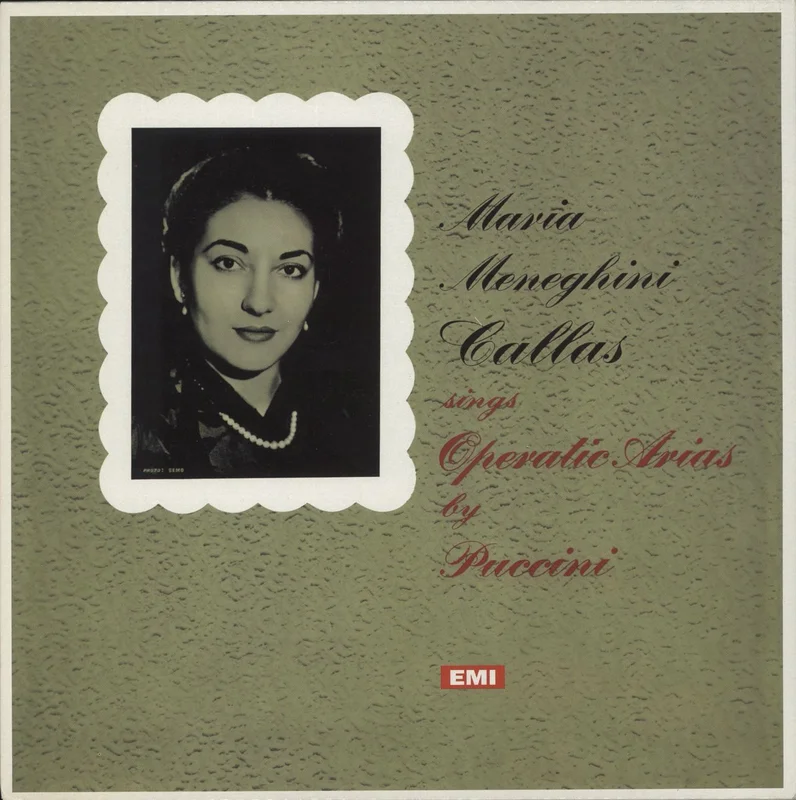 Maria Callas Maria Meneghini Callas Sings Operatic Arias By Puccini UK Vinyl LP