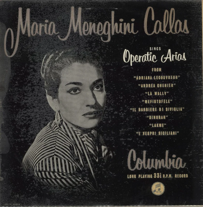 Maria Callas Sings Operatic Arias UK Vinyl LP