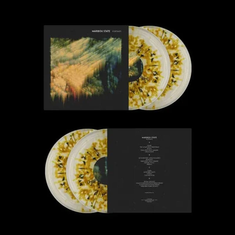Maribou State Portraits - RSD Black Friday 2025 - 10th Anniversary Edition - Clear W/ Yellow & Black Vinyl UK 2-LP vinyl set