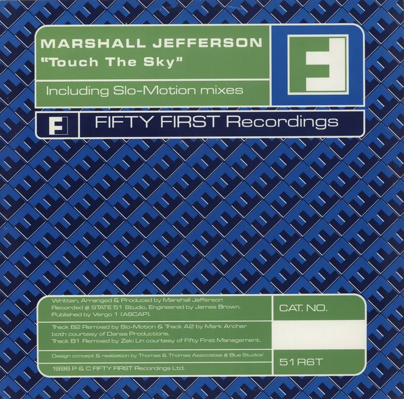 Marshall Jefferson Touch The Sky UK 12" vinyl