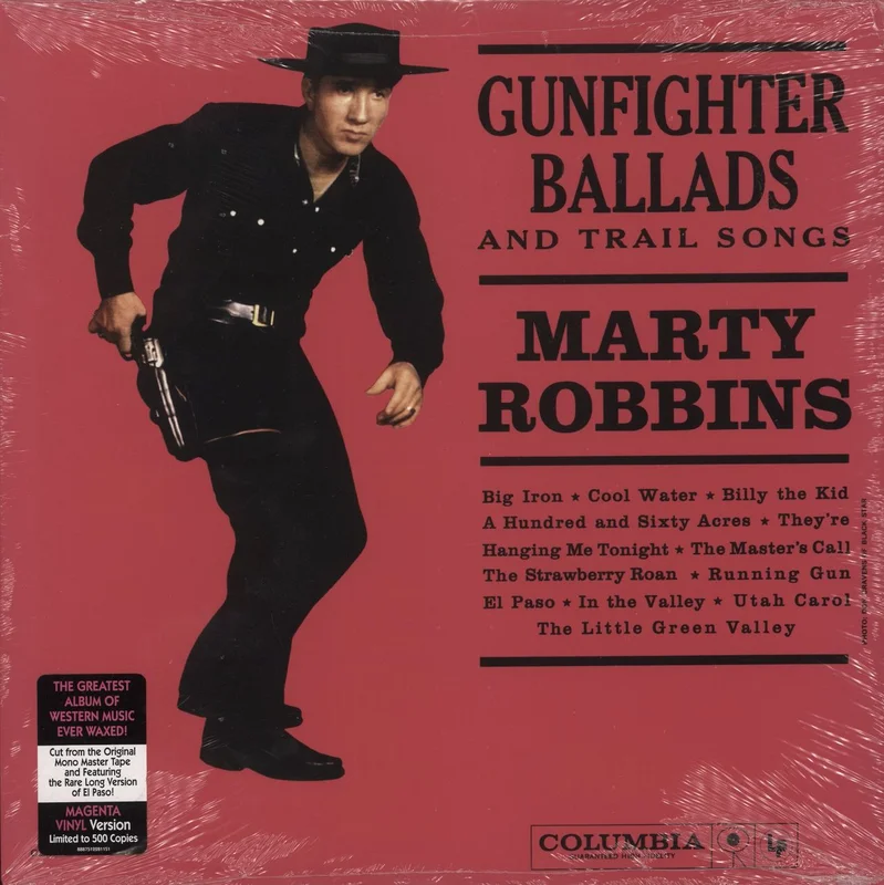 Marty Robbins Gunfighter Ballads And Trailsongs - Magenta Vinyl - Sealed UK Vinyl LP