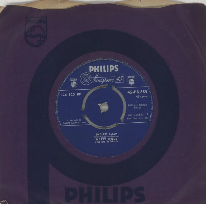 Marty Wilde Endless Sleep UK 7" vinyl