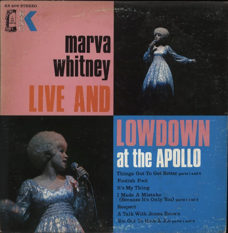 Marva Whitney Live And Lowdown At The Apollo US Vinyl LP
