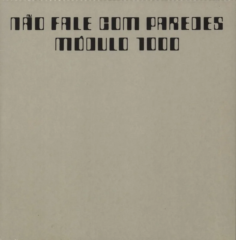 Mdulo 1000 No Fale Com Paredes UK Vinyl LP