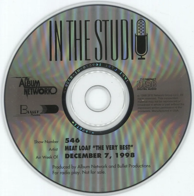 Meat Loaf In The Studio - The Very Best Of US CD album