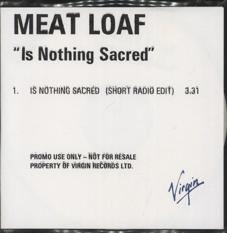 Meat Loaf Is Nothing Sacred UK Promo CD-R acetate