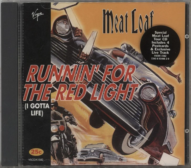 Meat Loaf Runnin' For The Red Light UK CD single