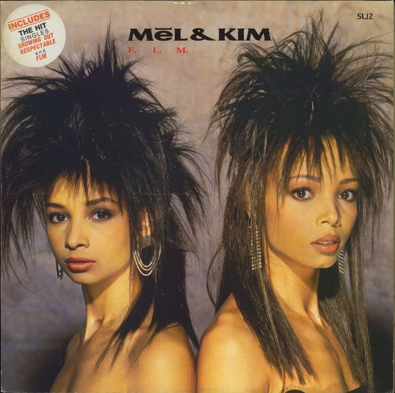 Mel & Kim F.L.M. - Colour Sleeve + Song hype sticker UK Vinyl LP
