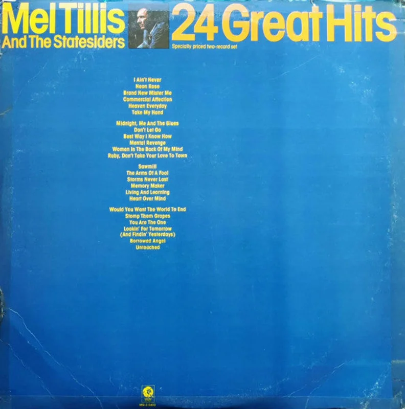 Mel Tillis, The Statesiders - 24 Great Hits By Mel Tillis And The Statesiders