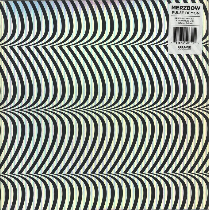 Merzbow Pulse Demon - Black Ice And Milky Clear Quad Effect With Rainbow Splatter US 2-LP vinyl set