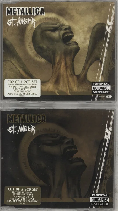 Metallica St Anger UK 2-CD single set