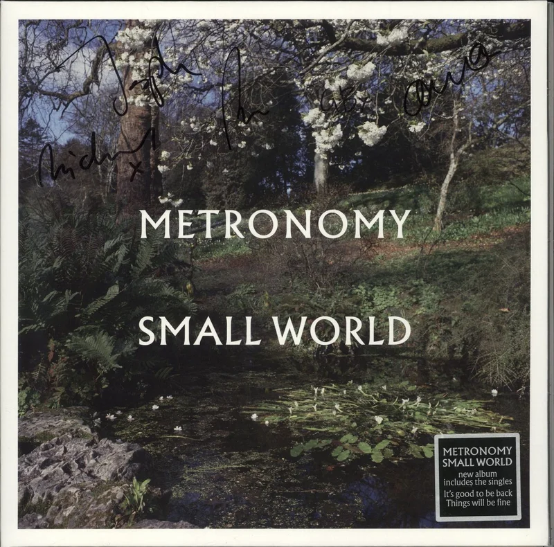 Metronomy Small World - Autographed French Vinyl LP