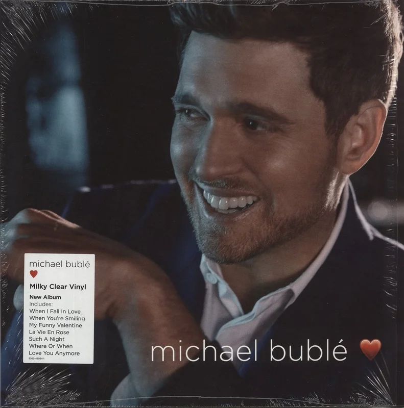 Michael Buble Love - Milky Clear Vinyl UK Vinyl LP