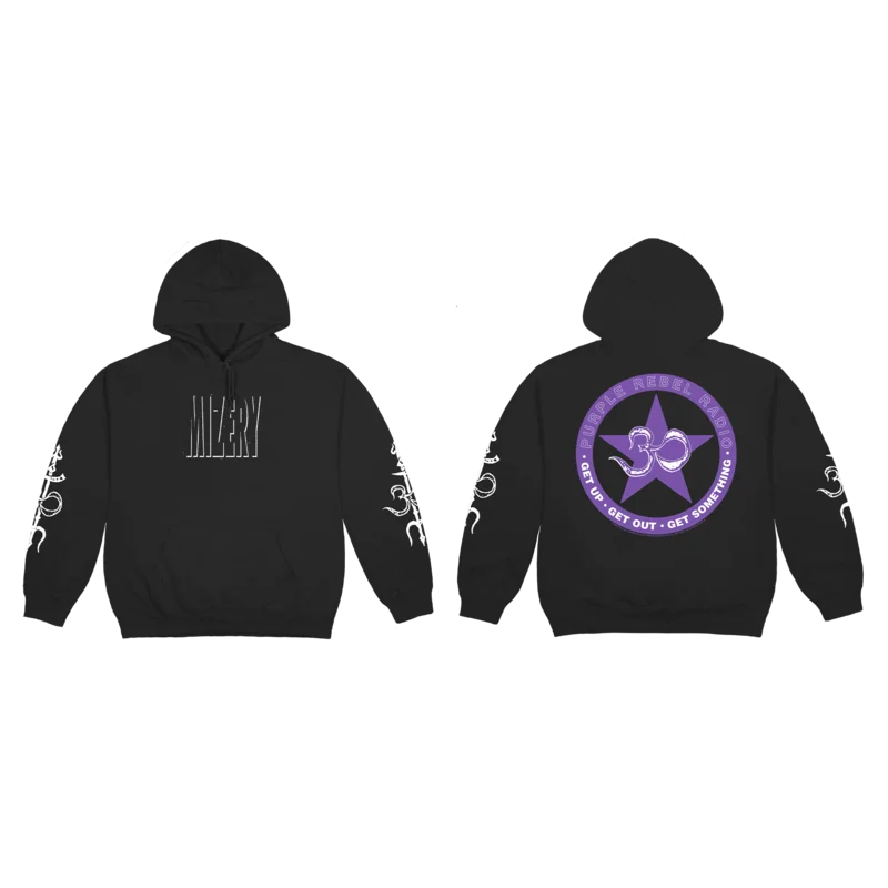 Mizery - Purple Rebel Radio Hoodie