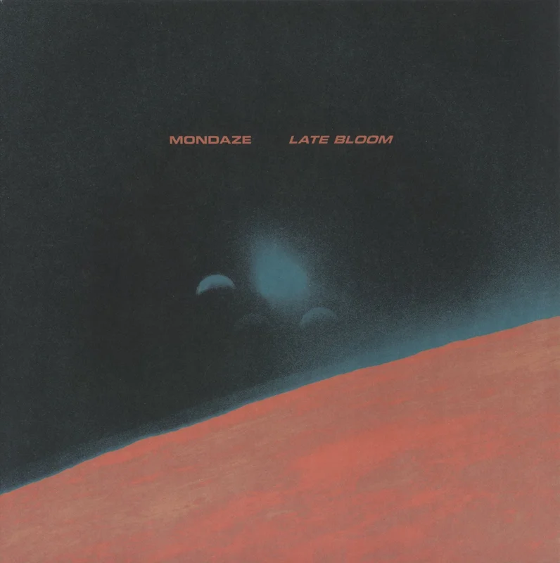 Mondaze Late Bloom - Blue With Orange Blob & Black Splatter Vinyl UK Vinyl LP