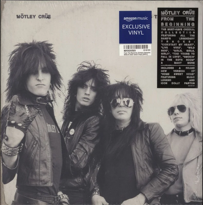 Motley Crue From The Beginning - White Clear Vinyl - Sealed UK 2-LP vinyl set