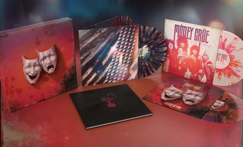 Motley Crue Theatre Of Pain - 40th Anniversary Edition - Multicolour Splatter Vinyl 4-LP Box Set - Sealed UK Vinyl box set