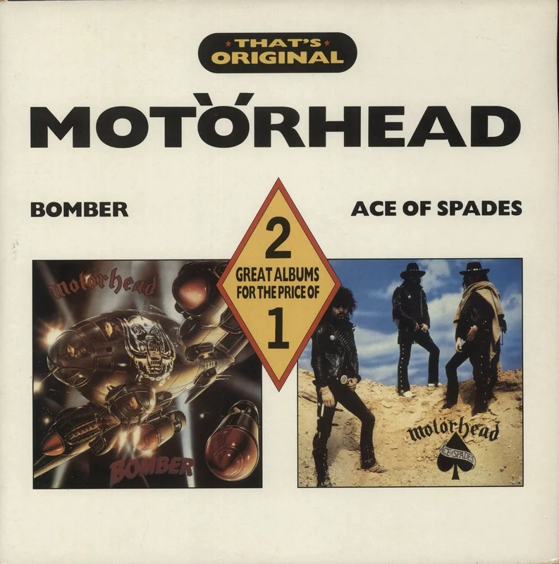 Motorhead Bomber / Ace Of Spades UK 2-LP vinyl set