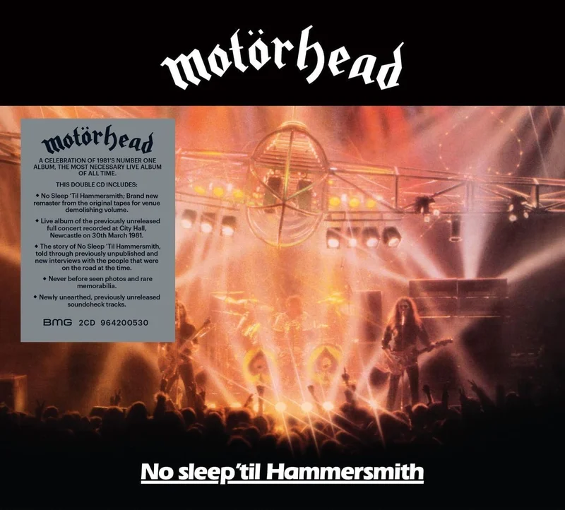 Motorhead No Sleep 'til Hammersmith + Live at Newcastle City Hall 1981 - 2CD Edition - Sealed UK 2-CD album set