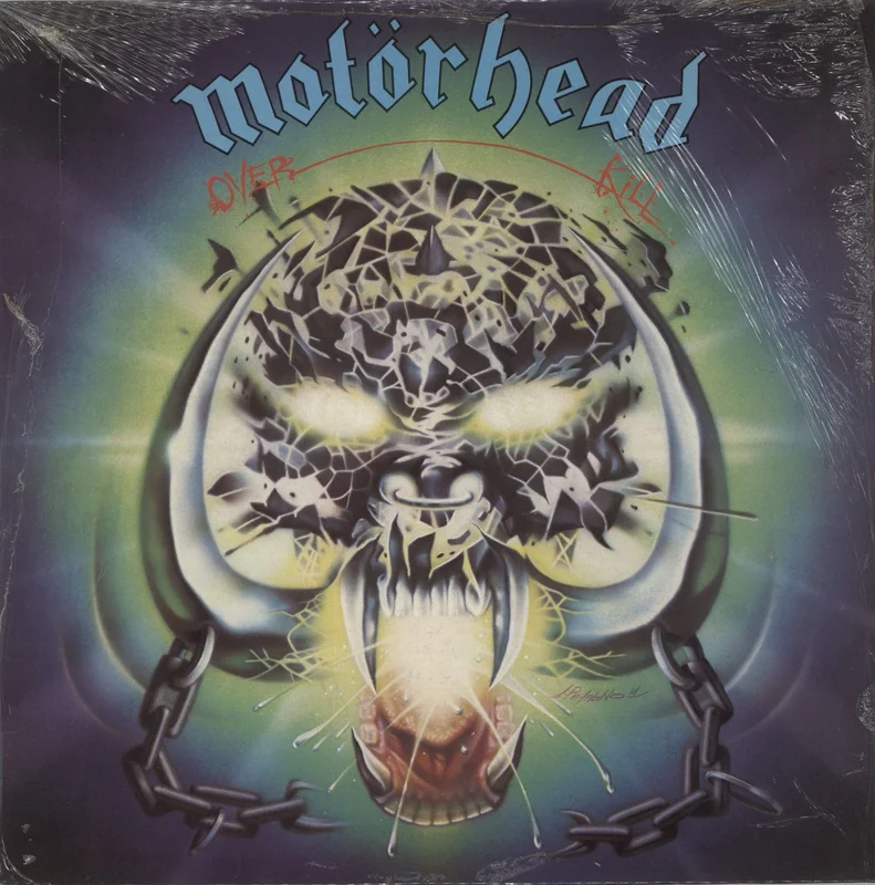Motorhead Overkill - 2nd - shrink UK Vinyl LP