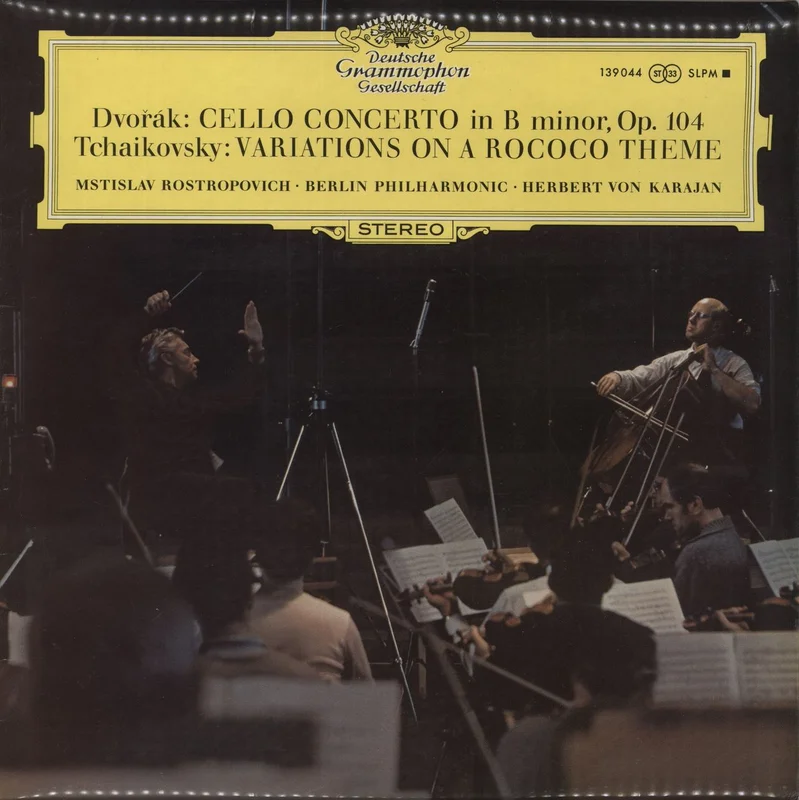 Mstislav Rostropovich Dvorak: CelloKonzert H-Moll / Tchaikovsky: Rokoko-Variationen, Op.33 UK Vinyl LP