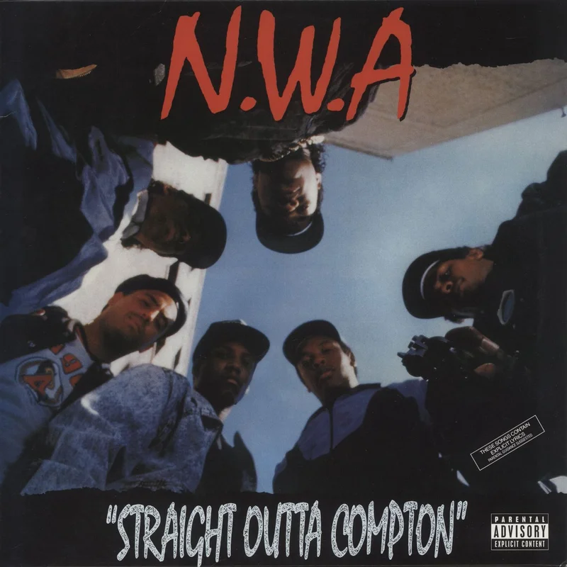 N.W.A. Straight Outta Compton - Red Vinyl UK Vinyl LP