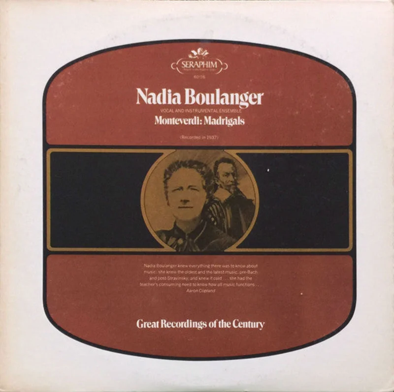 Nadia Boulanger, Claudio Monteverdi - Madrigals