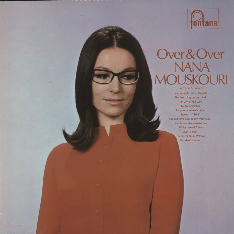 Nana Mouskouri Over & Over - Blue Label UK Vinyl LP