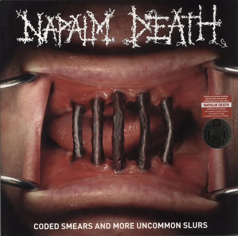 Napalm Death Coded Smears And More Uncommon Slurs - 180gm UK 2-LP vinyl set