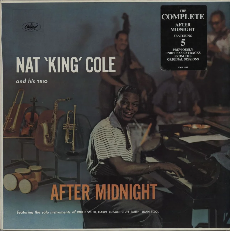 Nat King Cole After Midnight - Stickered sleeve UK Vinyl LP