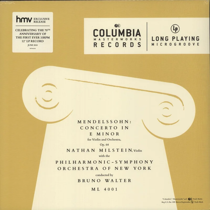 Nathan Milstein Mendelssohn: Concerto In E Minor For Violin And Orchestra Op. 64 - Sealed UK Vinyl LP