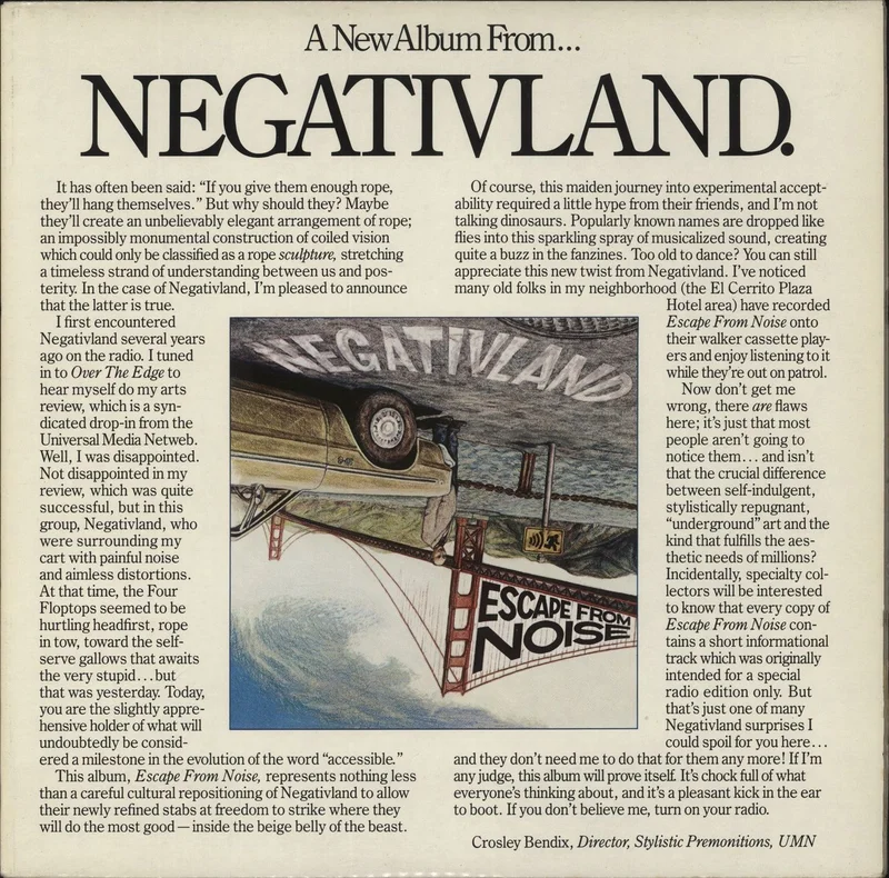 Negativland Escape From Noise - Complete Swiss Vinyl LP