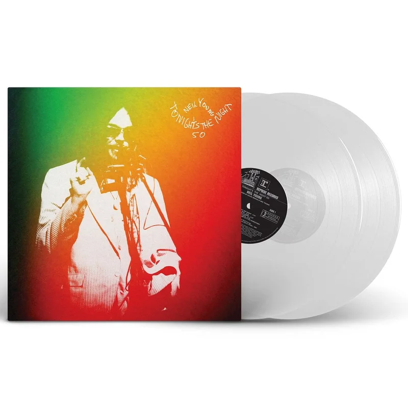 Neil Young Tonight's the Night - 50th Anniversary Clear Vinyl Indie Exclusive Edition - Sealed UK 2-LP vinyl set