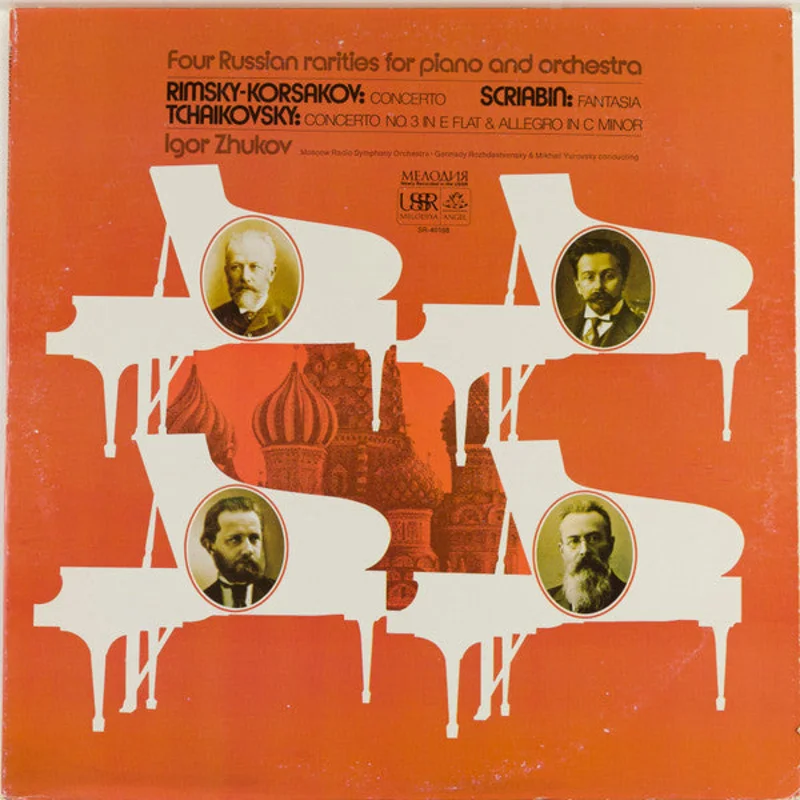 Nikolai Rimsky-Korsakov, Alexander Scriabine, Pyotr Ilyich Tchaikovsky, Igor Zhukov, , Gennadi Rozhdestvensky, Michail Jurowski - Four Russian Rarities For Piano And Orchestra