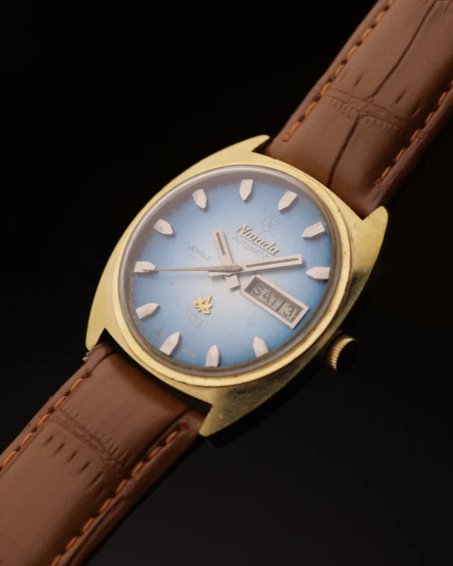 Nimada 101 Vintage Watch | 17 Jewels | Swiss Made | Blue Dial | 1970s