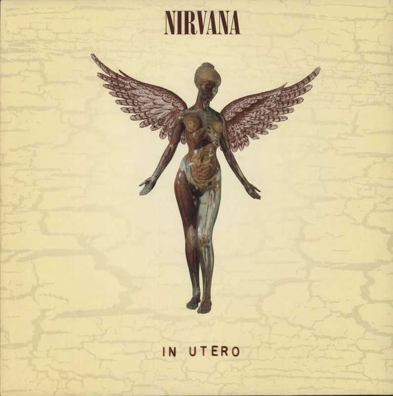 Nirvana (US) In Utero - 1st - Window Cling Sticker UK Vinyl LP