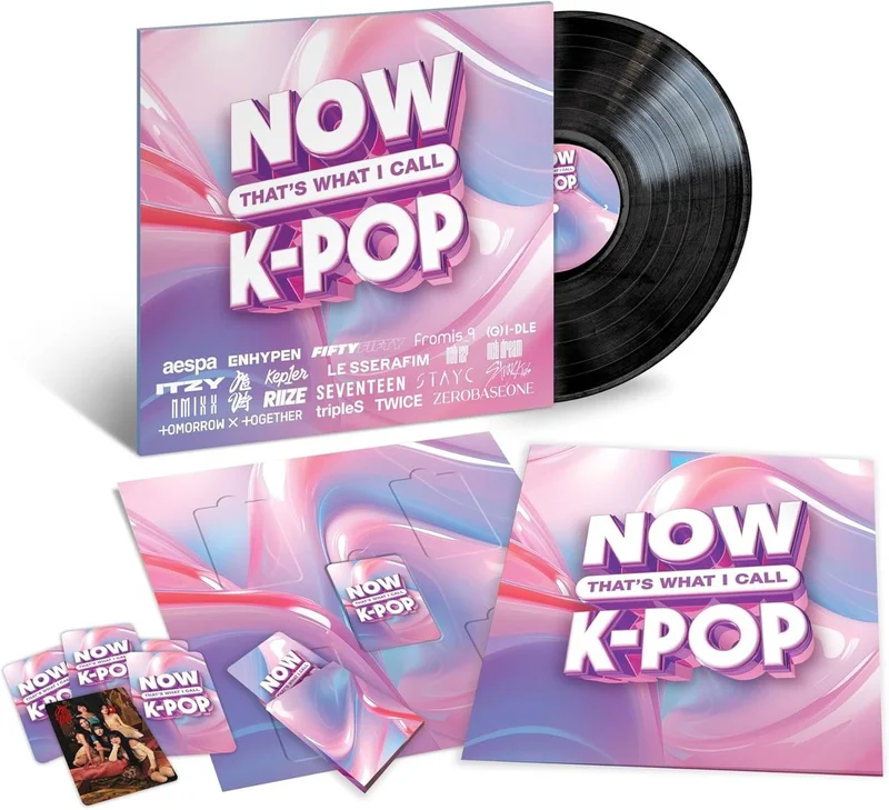 Now That's What I Call Music NOW That's What I Call K-Pop - Black Vinyl + Photobook & Photocards - Sealed US Vinyl LP