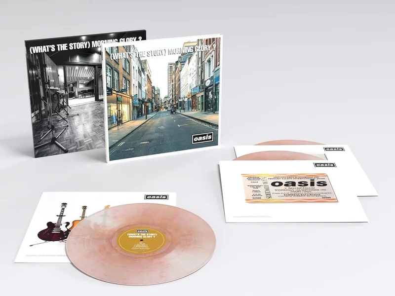 Oasis [What's The Story] Morning Glory?: Amazon Exclusive - Sepia Marbled [Wonderwall] Vinyl - Sealed UK 3-LP vinyl set