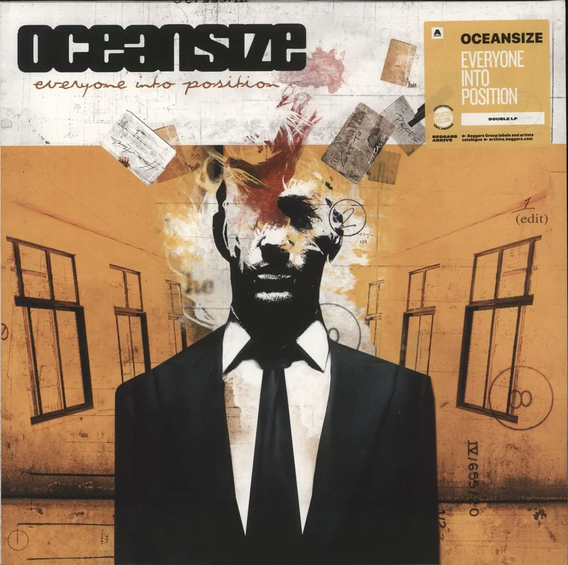 Oceansize Everyone Into Position - Splatter Yellow Vinyl UK 2-LP vinyl set