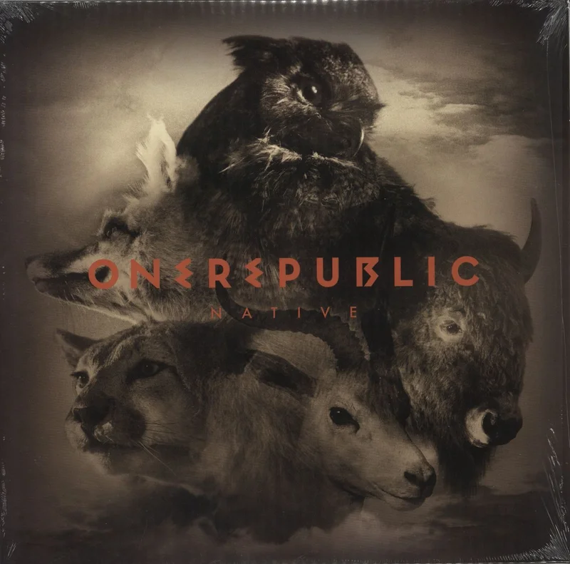 OneRepublic Native - Clear Vinyl + Autographed Print - Sealed US 2-LP vinyl set