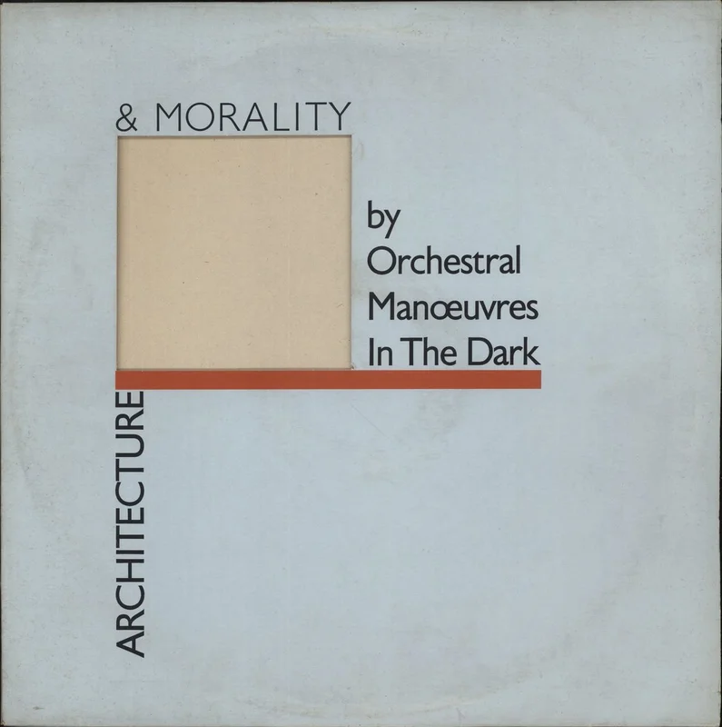 Orchestral Manoeuvres In The Dark Architecture & Morality - Blue Die-Cut - VG Sleeve UK Vinyl LP