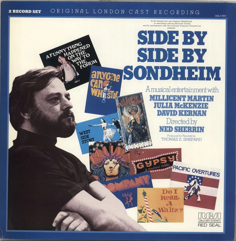 Original Cast Recording Side By Side By Sondheim US 2-LP vinyl set