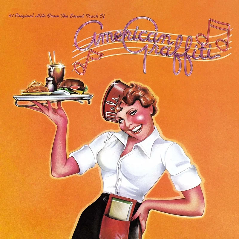 Original Soundtrack 41 Original Hits From The Sound Track Of American Graffiti - Black Vinyl - Sealed US 2-LP vinyl set